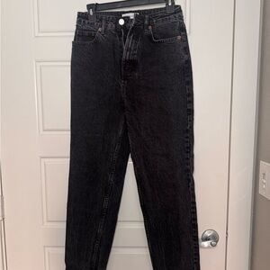 Zara Black Women's Mom Jeans